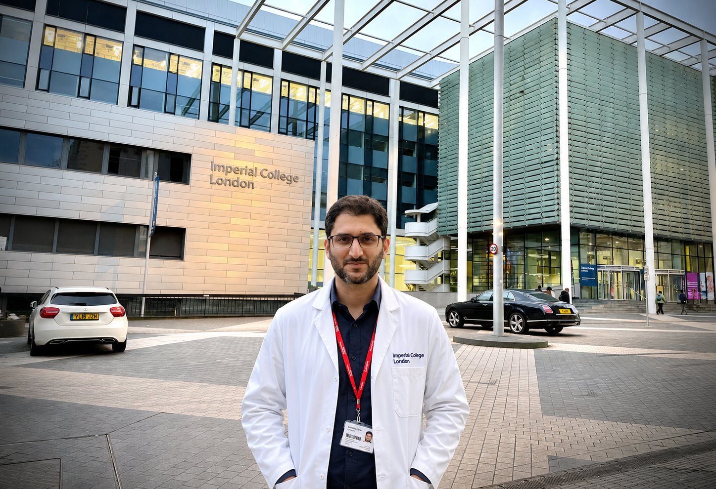 Danish Rizvi outside Imperial College London